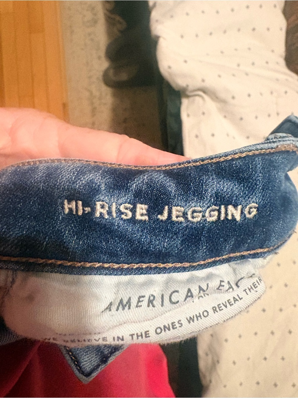 American Eagle Outfitters Hi-Rise Dark Blue Jeggings